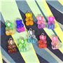 40 PCS Pendentifs Ours en Résine Mignon Gommeux Ours Bracelet Pendentifs Ours Breloques