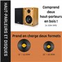 Lenco LS500WD Platine Vinyle stéréo avec Enceintes - Bluetooth - Entraînement par Courroie - Plateau métallique de 280 mm - Préa
