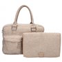 Kidzroom Diaper Bag Care, Sac à Dos Motif Hello Little One, Beige, Langer Femme, Einheitsgröße