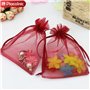 100 pièces Sachet Organza, 9x12 cm Sac en Organza Gift Bags, Sachet Bonbon Sac à Bijoux Sac de Rangement Pochette Cadeau Sac Cad