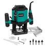 VONROC Défonceuse 1200W – 6-8mm – Vitesse variable 16 000 – 30 000 tr/min – Avec lot de 6 fraises