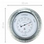 NeXtime Baromètre extérieur - Ø22CM - Métal - Galvanisé Orchid, Gris