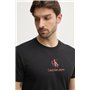 Calvin Klein T-Shirt Manches Courtes Homme Shadow Logo Tee Regular Fit, Noir (Ck Black), S