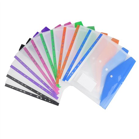 Elalove 12 Pochettes Transparentes A4 Classeur Plastique Résistant