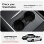 Spigen Tesla Model Y (~2024) et Model 3 (2021-2023) Console Centrale Porte-Boisson (Conception à Prise Détendue) Insert pour Acc