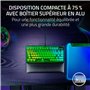 Razer BlackWidow V4 75% Phantom Green Edition - Clavier mécanique de Jeu remplaçable à Chaud (Touches tactiles, Roulette média, 