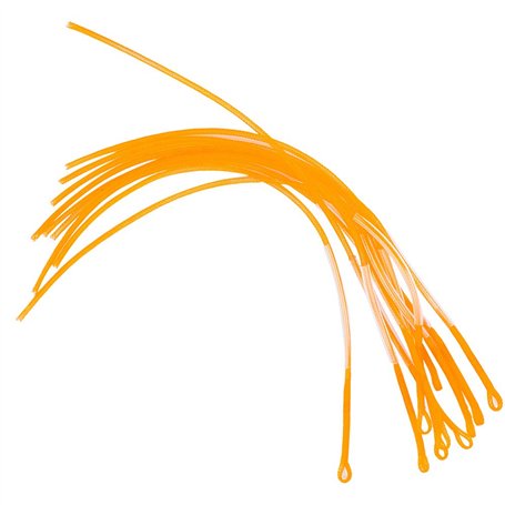 Keenso 10 pièces 30LB/50LB Nylon Ligne de pêche à la Mouche Boucles de pêche connecteur Ligne de pêche Boucle Ensemble(Yellow 30