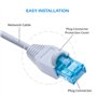 Keple Connecteur Ethernet RJ45 en plastique Passe-fils RJ45 Prise réseau Passe-fil de protection contre les plis | Connecteur ré