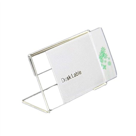 Tutoy 20pcs 9cmx6cm Acrylique Signe d'affichage étiquette de Prix nom de Carte Porte-étiquette Stands