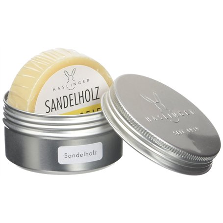 HASLINGER Savon à raser au Bois de Santal dans Un étui en Aluminium