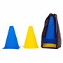 8LevelUp Lot de 20 cônes de 18 cm (10 cônes jaunes et 10 cônes bleus – Flexibles