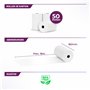 Lot de 50 rouleaux thermiques 80 mm x 40 mm x 12 mm - Pour caisse enregistreuse avec imprimante de tickets - Papier thermique - 