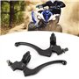 Aramox Levier D'embrayage de Moto, Paire de Leviers D'embrayage de Moto Universels Poignée de Frein à Tambour pour VTT Tout Terr