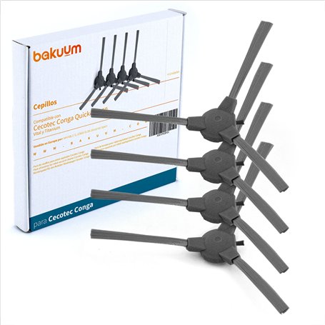 BAKUUM Lot de 4 brosses