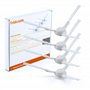 BAKUUM Lot de 4 brosses latérales pour Xiaomi Mop 2S / Mop P/Mop Pro / STYJ02YM / XMSTJQR2S Pack de pièces et accessoires pour r
