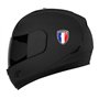 Biomar Labs® 2 x 3D Flexibles Autocollant Badge Stickers Drapeau National France Le Français Emblème Voiture Auto Moto F 145