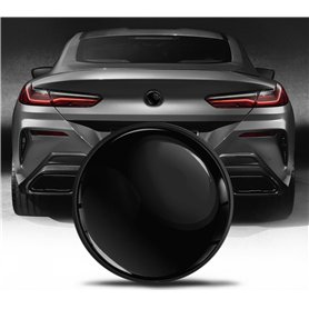 Biomar Labs Compatible avec BMW Emblème 51148219237 Plaque pour Arrière Coffre 74mm Noir EZ 28