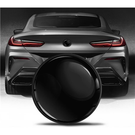 Biomar Labs Compatible avec BMW Emblème 51148219237 Plaque pour Arrière Coffre 74mm Noir EZ 28
