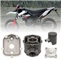 Attisfiera Kit Cylindre 50 Fonte pour Derbi Euro 3 et 4 Culasse Piston Bi-segments Type Origine tous modèles D50B0 DRD Senda SM 
