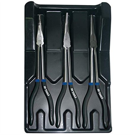 SP TOOLS SP32905 - Jeu de pinces à long bec - 3pcs - Conçu pour les Professionnels - Pinces - Jeux de pinces