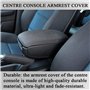MangWany Couvercle d'accoudoir de console centrale pour A3 8P 03-13 8P0864245P Noir Tissu