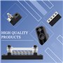 Bornier 12v Distribution ZEALfix Universel 150 A Busbar Bloc de Distribution M6 x 2 M4 x 6 pour Voiture, Camping-car, Yacht, Bat