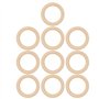 10 Pièces Anneau de Dentition en Bois 65mm Bébé Anneaux de Dentition en Bois Bricolage Anneau de Dentition en érable Bébé Dentit