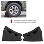 Cale de Roue de Voiture, Cales de Roue en Caoutchouc résistantes pour Le Coffre de Voitures RV Traier, Base antidérapante 2 Pack