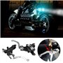 Levier de frein de moto 1 paire 7/8 "22mm embrayage de frein de moto en aluminium universel(Argent), Système de freinage