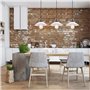 iDEGU 3 Lampes Suspension Luminaire Industrielle Lustre Plafonniers Design Edison Métal Lustre Suspension avec Support en Barre,