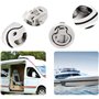 Bateau Hatch Latch Pull Marine,Tianher Loquet de Trappe Affleurant en Alliage de Zinc Avec Porte De Verrouillage pour Yacht Remo