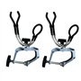 NUZAMAS Ensemble de 2 Supports de Canne à pêche en Alliage d'aluminium Solide pour Bateau Kayak Yacht Rack Equipment | Clam sur