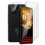 FWKDWHPH 3 Pièces Verre Trempé pour Asus ROG Phone 8/ROG Phone 8 Pro