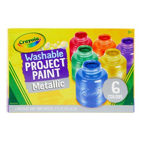 Crayola lavable Peinture métallique Lot de 6 EA (lot de 6)