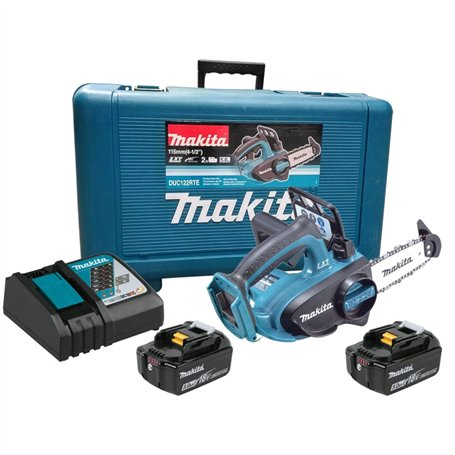 Tronconneuse sans fil MAKITA 18V DUC122RTE avec 2 x 5