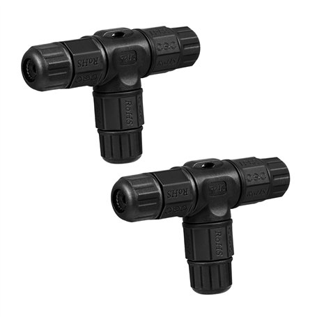 BESTOMZ Boîtes de Jonction Electrique Étanche IP68 3 Voies Connecteur de Câble Boîtier Électrique Extérieur 2 Pièces