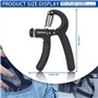 peinat 2 Pièces Muscleurs de Main Pince à Main Hand Grip avec Plage de Résistance Réglable 5-60 Kg pour La Récupération des Pati