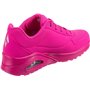 Skechers Femme Uno Night Shades Basket, Rose, 38 EU