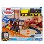 Fisher-Price Coffret de Construction Diesel Thomas et ses Amis avec circuit, locomotive motorisée et wagon de marchandise, pour