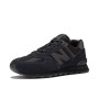 New Balance Homme NB 574 Sneakers, Noir (Triple Black Eve), 43 EU