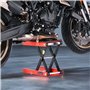 VEVOR Cric de Moto à Ciseaux Capacité de 544 kg, Pont Élévateur avec Large Plateau, Lève-Moto Hauteur de Levage 10,5-38 cm, en A
