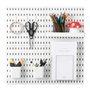 VEVOR Panneau Perforé Mural 280x280 mm Organiseur Garage en Plastique avec 4 Panneaux Perforés, Accessoires, Kit Rangement d'Out