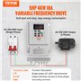 VEVOR Variateur de Fréquence 4 kW Convertisseur de Fréquence 5 CV 18 A 0-400 Hz VFD avec Entrée Monophasé Sortie Triphasé Régula