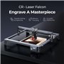 Creality Falcon Machine de Gravure Laser, 5W Graveur Laser, Vitesse de Gravure 10 000 mm/min, pour Bois, Métal, Papier, Acryliqu