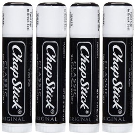 Lot de 4 baumes à lèvres CHAP STICK Classic Original SPF 4