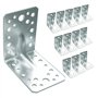 OMIDEAS 12 x Equerre d'assemblage renforcée (90 x 90 x 65 x 2.5) Equerre de Fixation Angle Droit Support en forme de L