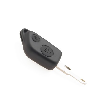 Jongo® Coque Clé Plip + Lame Compatible avec Peugeot 306 | Boitier Télécommande 2 Boutons sans Électronique | Remplacement Clé A