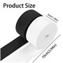 kaiyaya Lot de 2 Elastique Couture 30mm X10m Bande Élastique Couture Blanc et Noir Ruban Elastique Large Couture Couture D'élast