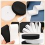 kaiyaya Lot de 2 Elastique Couture 30mm X10m Bande Élastique Couture Blanc et Noir Ruban Elastique Large Couture Couture D'élast