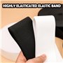 kaiyaya Lot de 2 Elastique Couture 30mm X10m Bande Élastique Couture Blanc et Noir Ruban Elastique Large Couture Couture D'élast